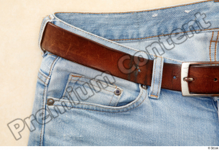 Clothes  222 blue jeans brown belt casual 0003.jpg